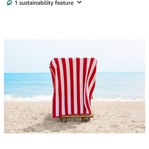 NWT 2 Cabana 100% cotton velour towels